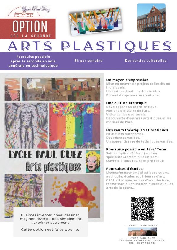 Option arts plastiques